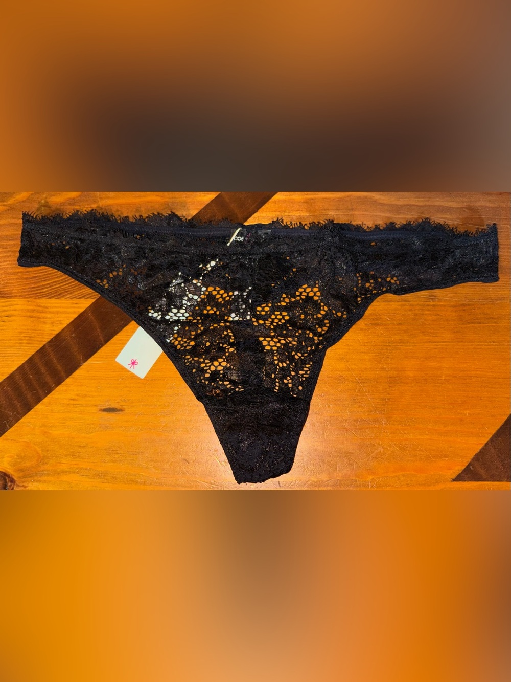 Cosabella Pret-A-Porter Low-Rise Thong in Black Size L/XL NWT